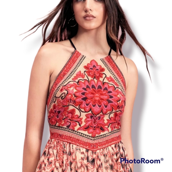 🎉3xHP🎉RARE NWOT FP Embroidered Chiang Mai Maxi Dress - Picture 3 of 15